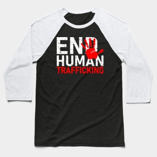 End Human Trafficking Baseball T-Shirt